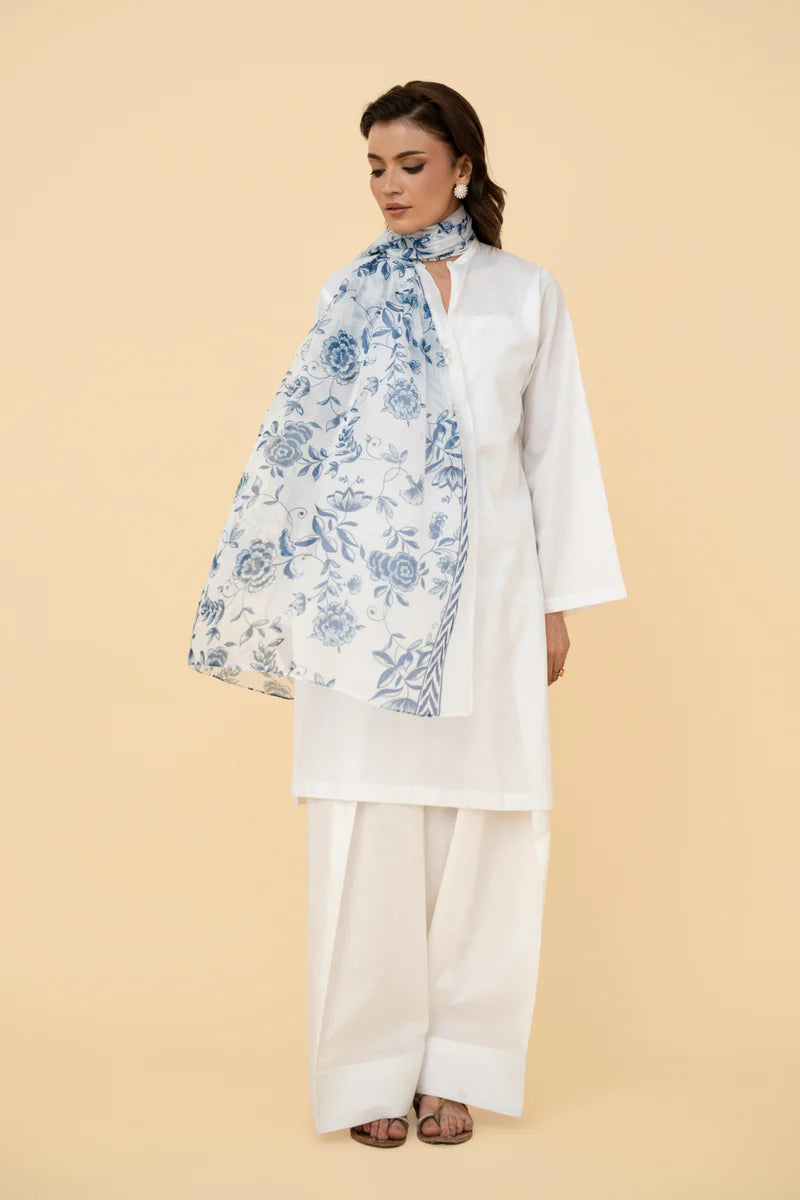 PRINTED INDAIN SILK 1 PCS (STITCHED)