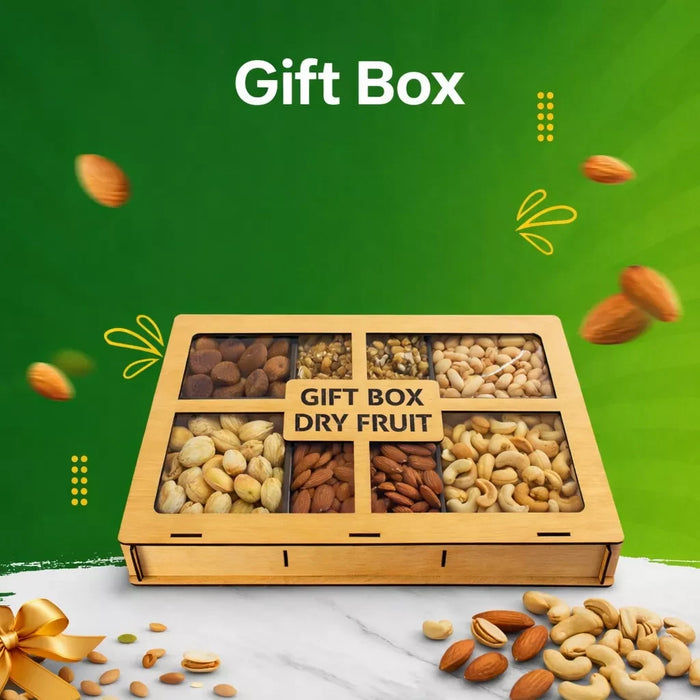 Dry Fruits wooden box VIP 6 Section