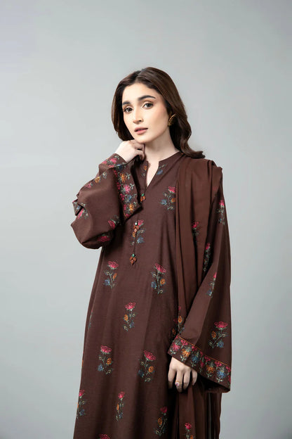 EMBROIDERED KARANDI LAWN 3 PCS (UNSTITCHED)