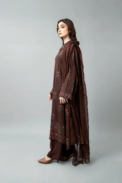 EMBROIDERED KARANDI LAWN 3 PCS (UNSTITCHED)