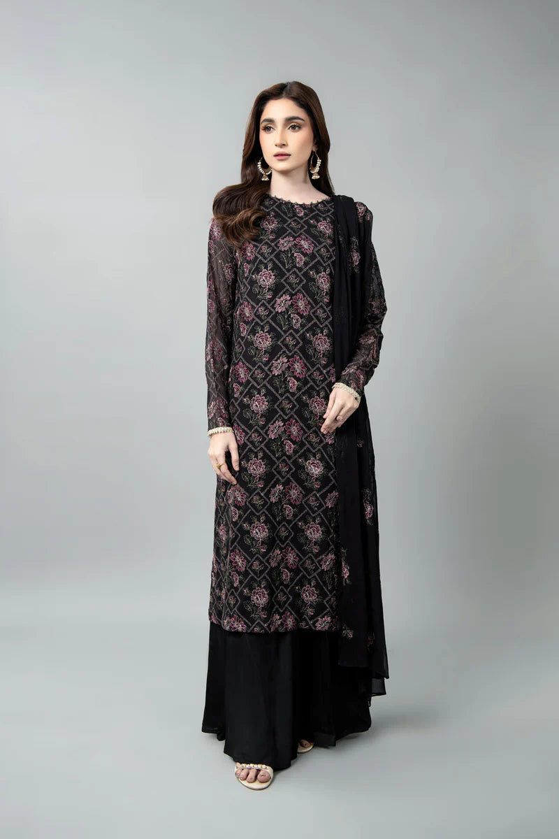 EMBROIDERED CHIFFON 3 PCS (UNSTITCHED)