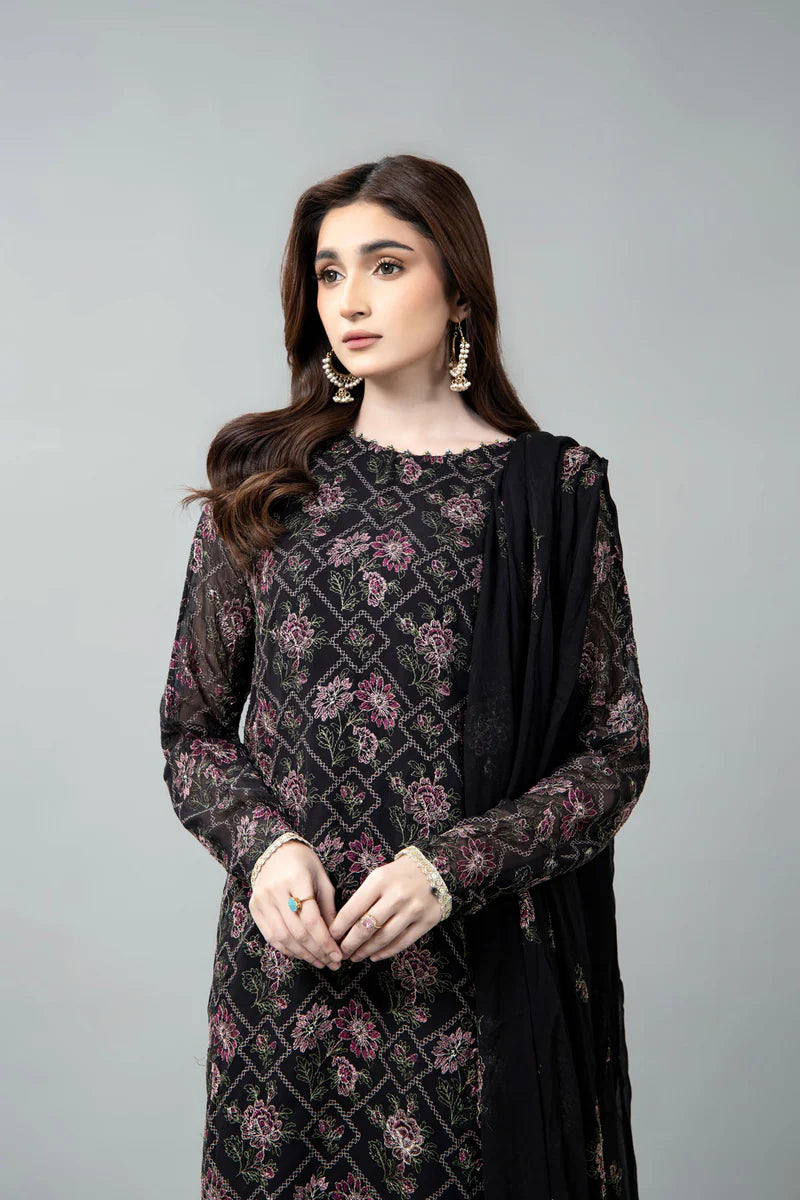 EMBROIDERED CHIFFON 3 PCS (UNSTITCHED)