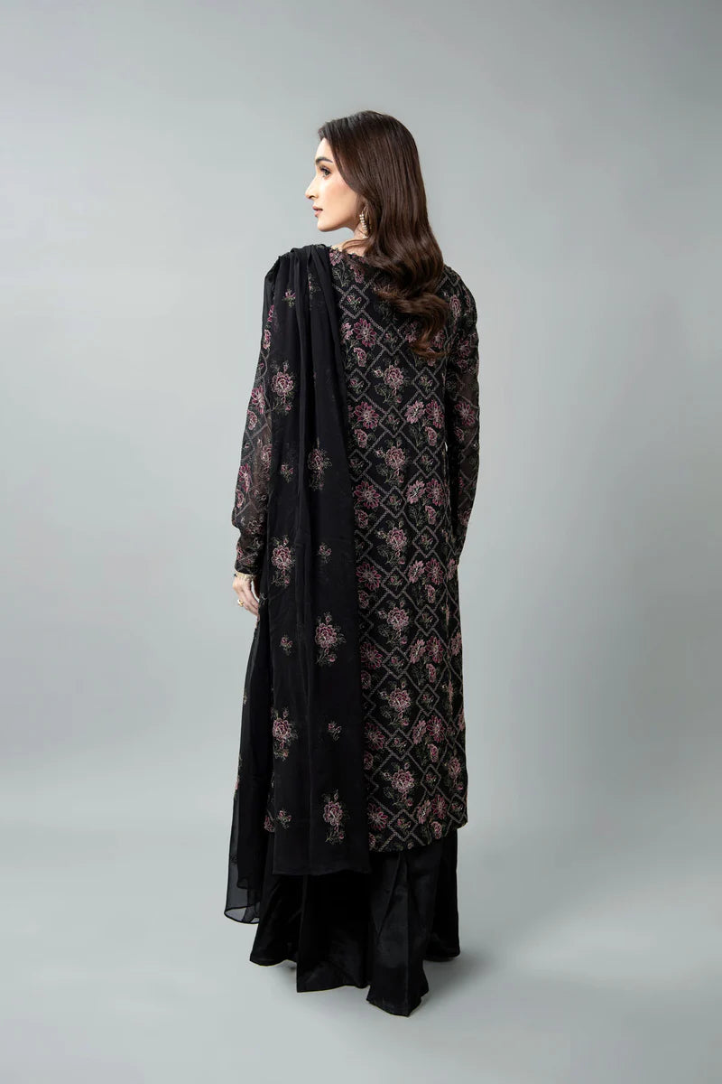 EMBROIDERED CHIFFON 3 PCS (UNSTITCHED)