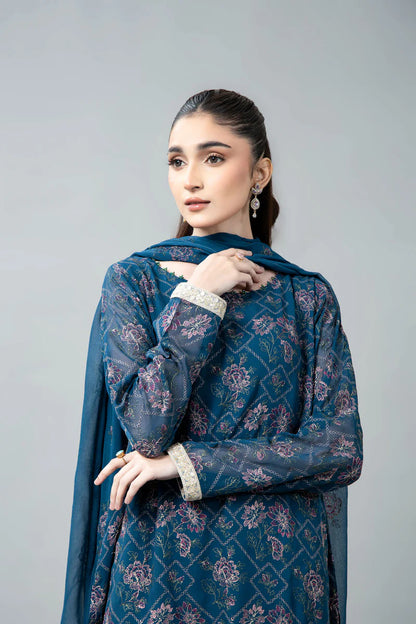 EMBROIDERED CHIFFON 3 PCS (UNSTITCHED)