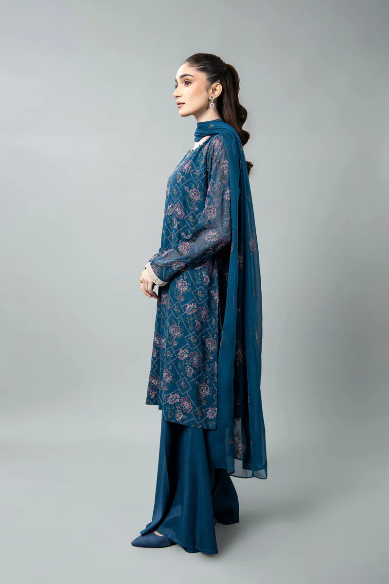 EMBROIDERED CHIFFON 3 PCS (UNSTITCHED)