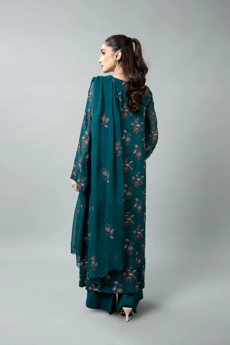 EMBROIDERED & EMBELISHED CHIFFON 3 PCS (UNSTITCHED)