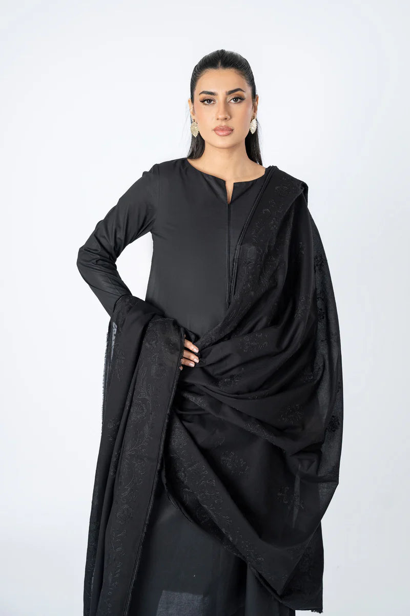 EMBROIDERED LAWN SHAWL (UNSTITCHED)