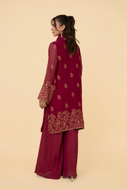 EMBROIDERED CHIFFON 3 PCS (UNSTITCHED)