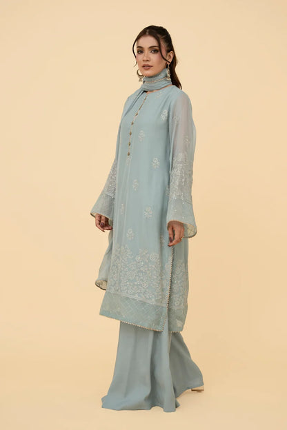 EMBROIDERED CHIFFON 3 PCS (UNSTITCHED)