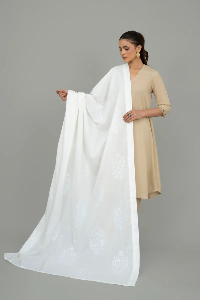 EMBROIDERED LAWN SHAWL (UNSTITCHED)