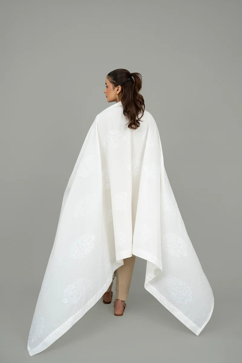 EMBROIDERED LAWN SHAWL (UNSTITCHED)