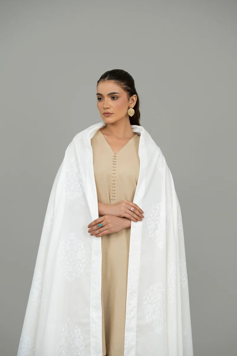 EMBROIDERED LAWN SHAWL (UNSTITCHED)