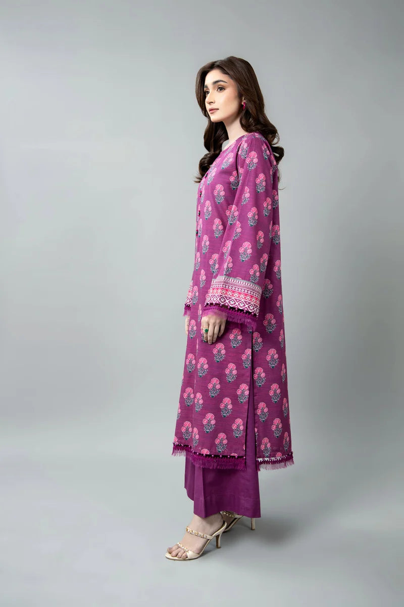 PRINTED SLUB KHADDAR 2 PCS (UNSTITCHED)