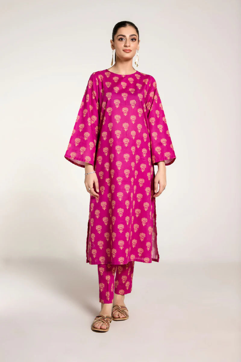 PRET PRINTED SLUB KHADDAR 2 PCS