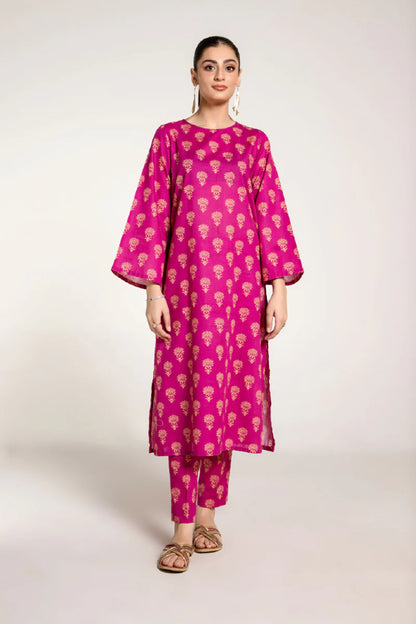 PRET PRINTED SLUB KHADDAR 2 PCS