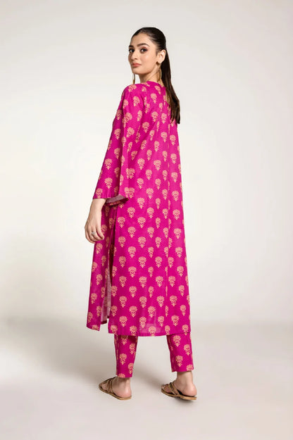 PRET PRINTED SLUB KHADDAR 2 PCS