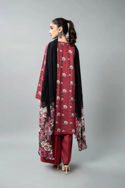 PRINTED SLUB KHADDAR 3 PCS (UNSTITCHED)