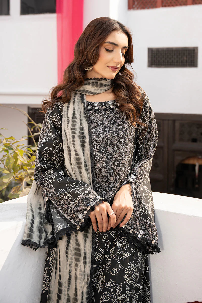 EMBROIDERED & PRINTED LAWN 3 PCS (UNSTITCHED)