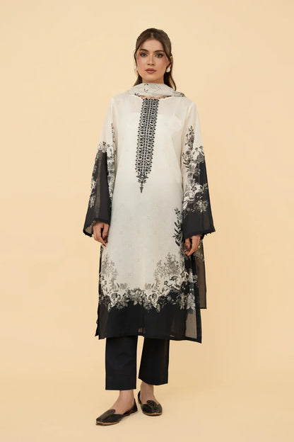 PRINTED & EMBROIDERED LAWN 3 PCS (UNSTITCHED)