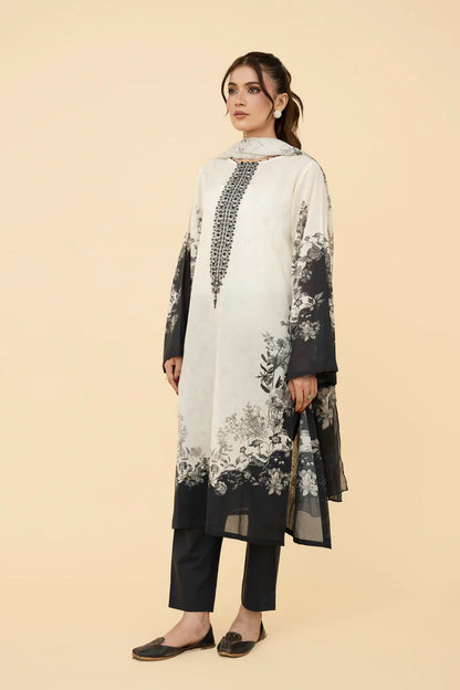 PRINTED & EMBROIDERED LAWN 3 PCS (UNSTITCHED)