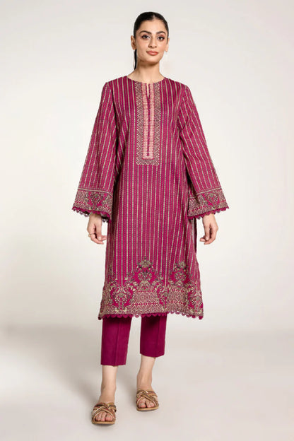 PRINTED SLUB KHADDAR 3 PCS (UNSTITCHED)