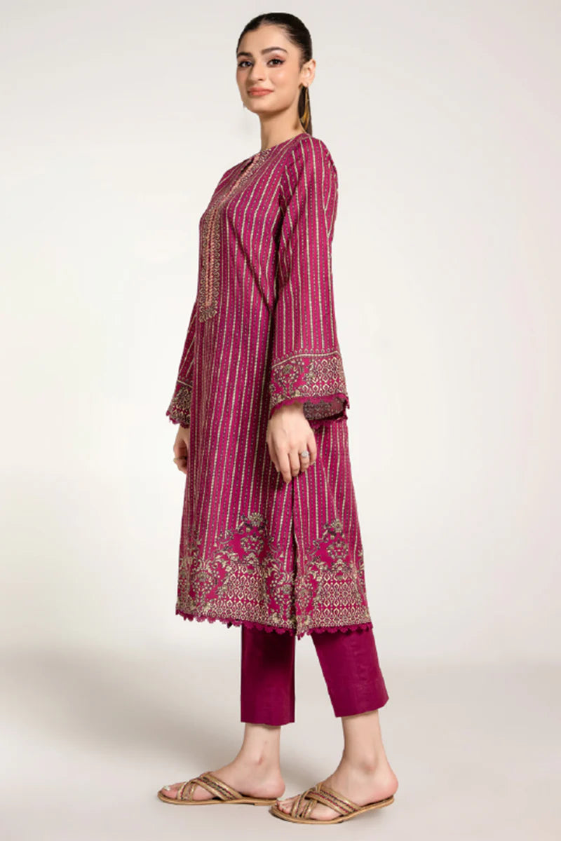 PRINTED SLUB KHADDAR 3 PCS (UNSTITCHED)