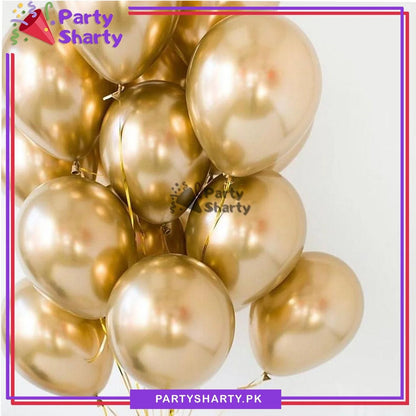[color:golden] golden ballon front view