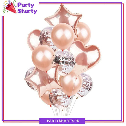 [color: rose gold] rose gold ballon front view