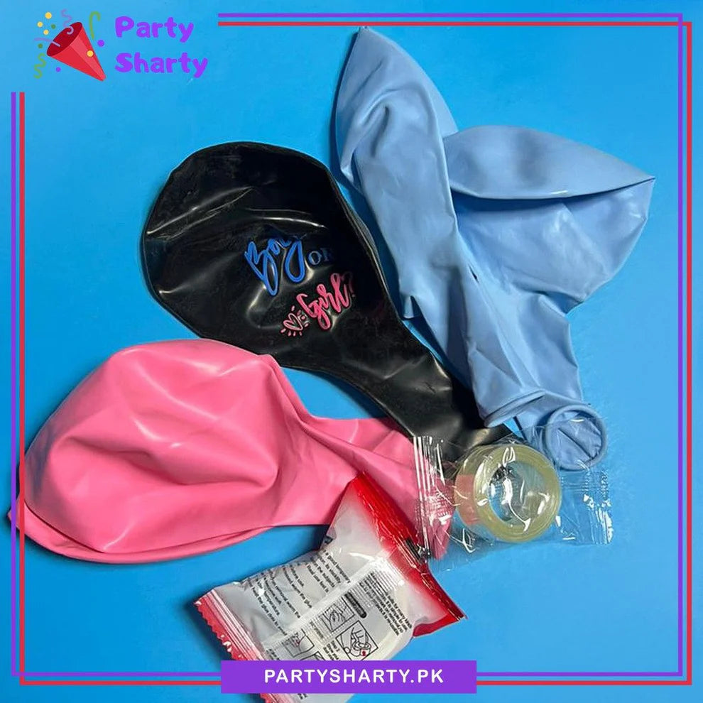 100pcs BOY or GIRL Gender Reveal Balloons Set For Gender Reveal Party Decoration & Celebration