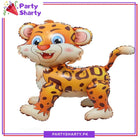 4D Leopard Foil Balloon for Jungle / Safari Theme Birthday Party and Decoration