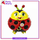 Smiling Ladybug Foil Balloon For Jungle Party Decorations