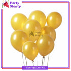 [color:Golden] Golden ballon front view