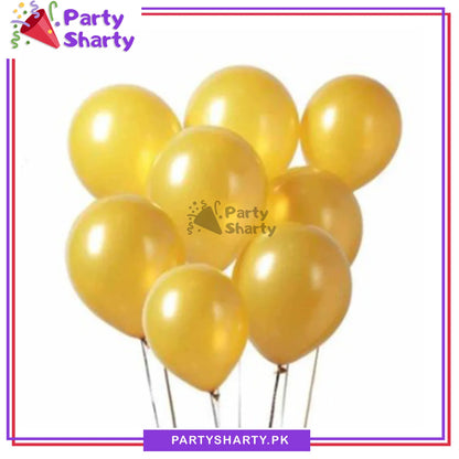[color:Golden] Golden ballon front view