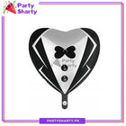 Wedding Groom Dress Heart Shaped Foil Balloon For Theme Party Decoration & Celebration