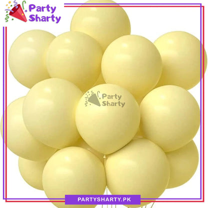 [color:light yellow] light yellow ballon front view