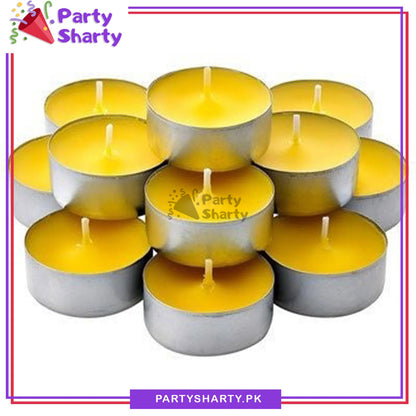 [color:Orange] Orange candle front view