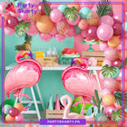 79pcs Pink Flamingo Theme Set For Theme Birthday Decoration and Celebration