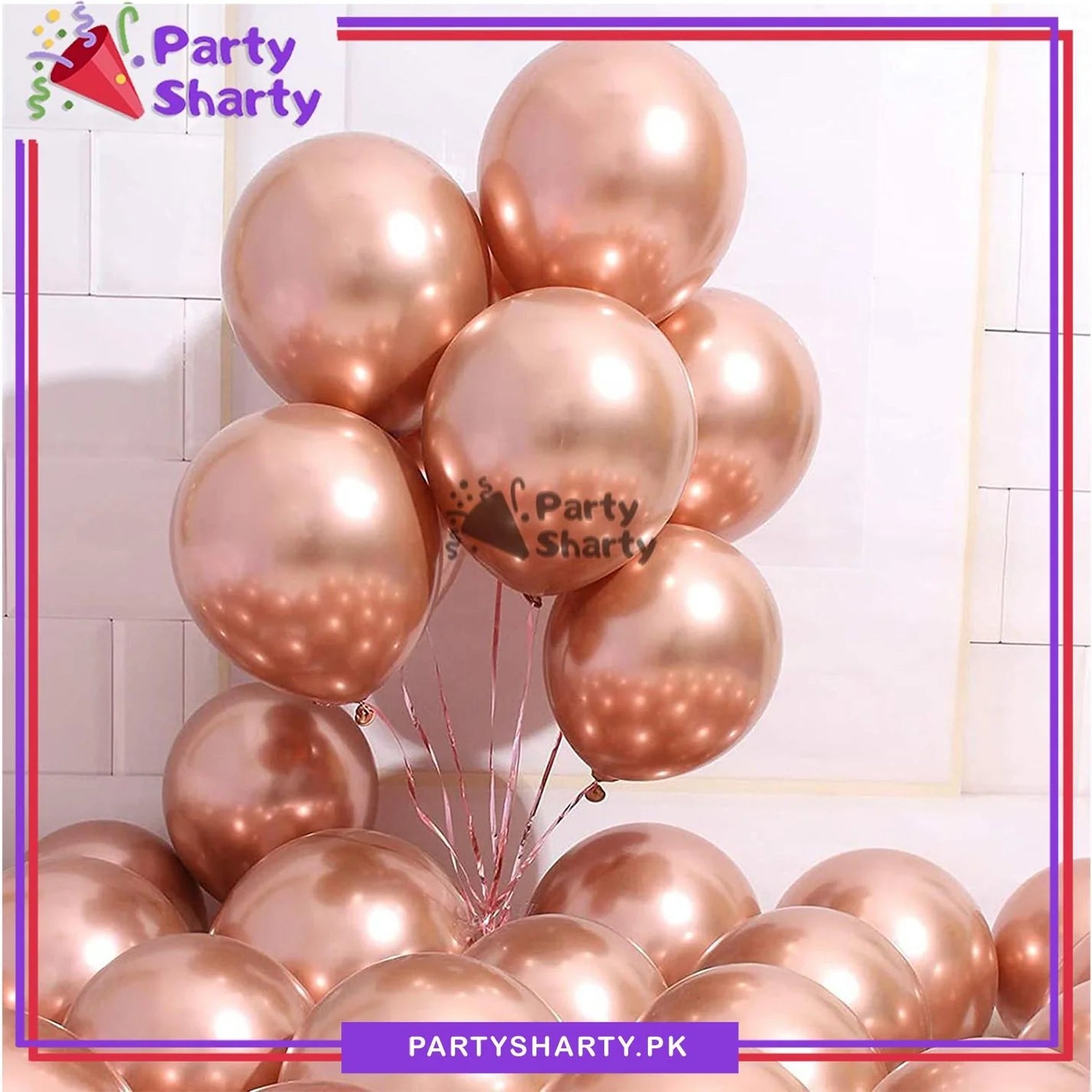 [color:rose gold] rose gold ballon front view