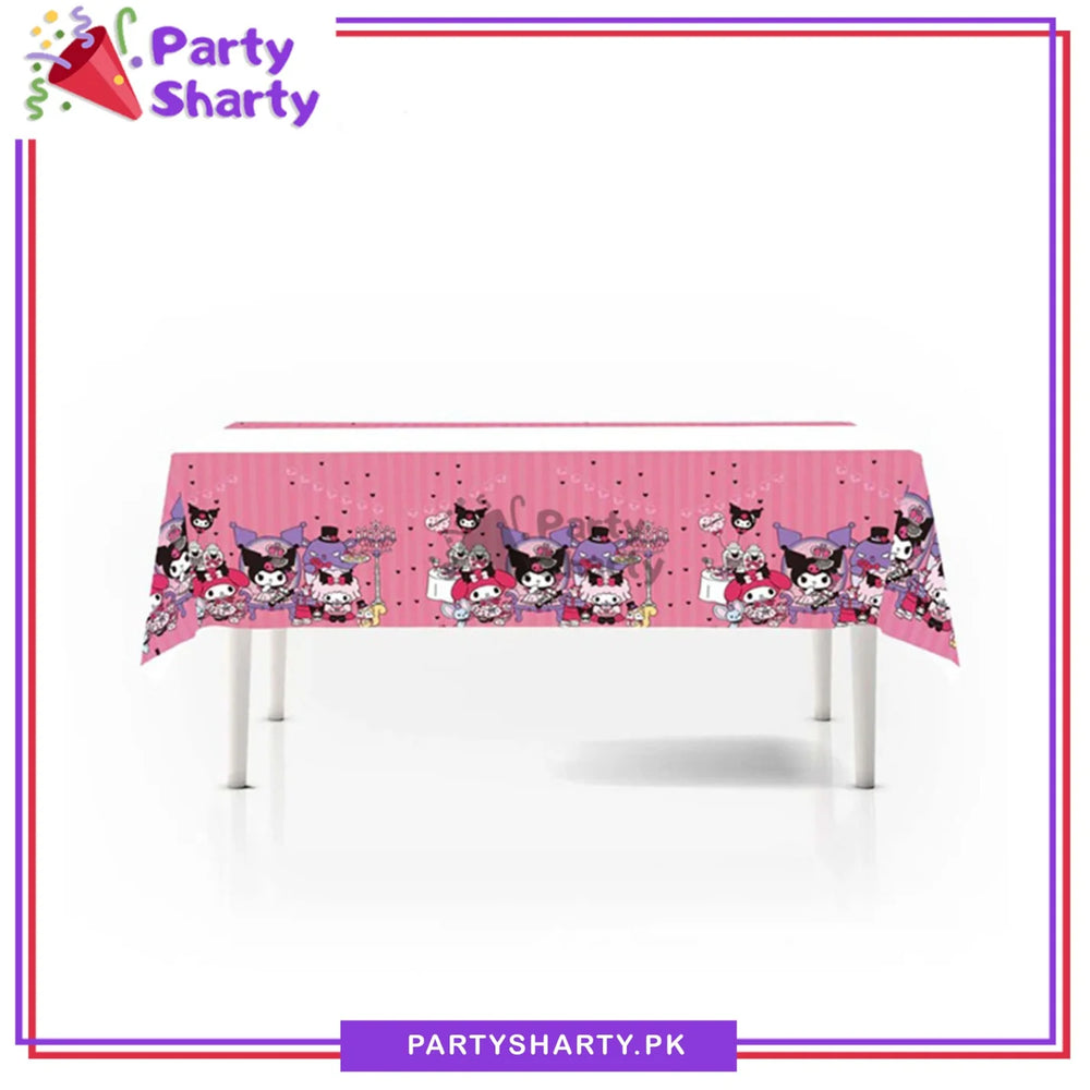 Kuromi Theme Table Cover for Kuromi Birthday Party Table Decoration