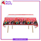 D-2 Roblox Theme Table Cover for Roblox Robot Birthday Party Table Decoration